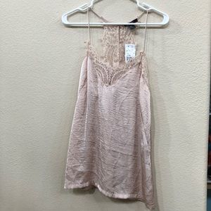 [BRAND NEW] Taupe Lace Camisole